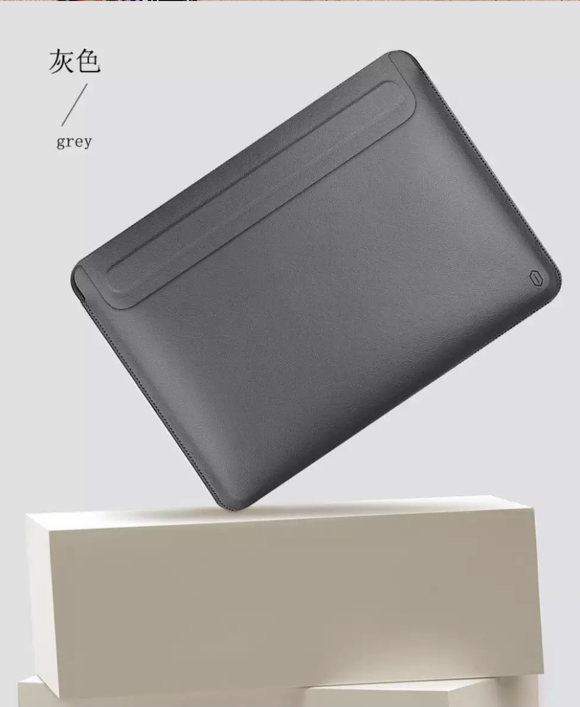 Bao Da Skin Pro Slim Stand Sleeve Dành Cho Macbook Chất Liệu Da PU Mịn, Cũng Là Một Tấm Lót Chuột - Hàng Chính Hãng