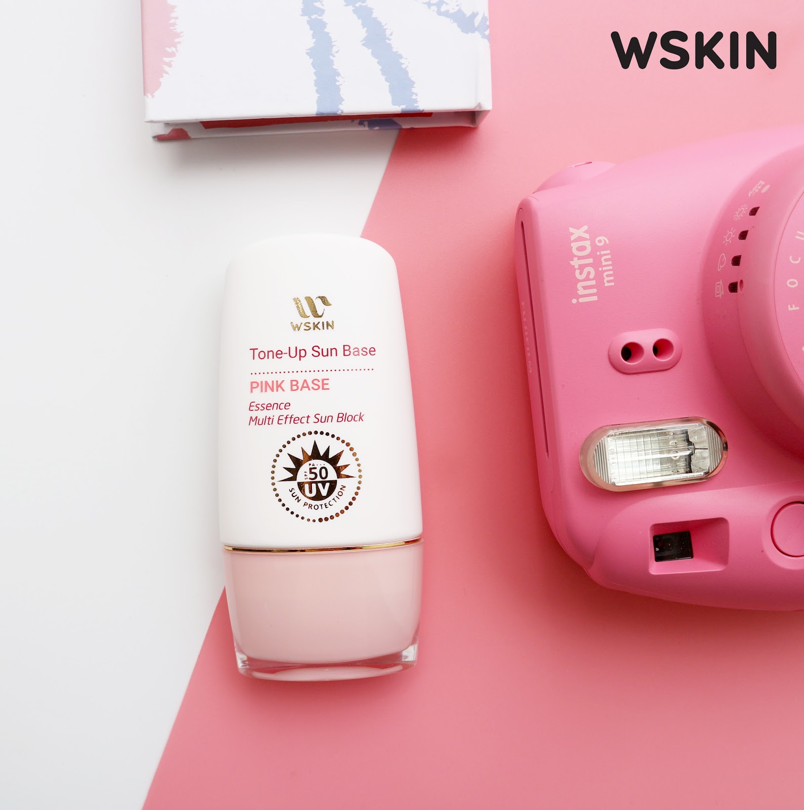 Kem Chống Nắng Lót Makeup WSKIN Sun Base Pink Base SPF50+ PA++++ 50ml