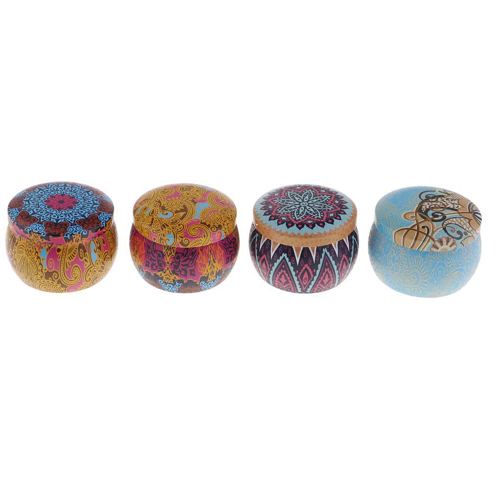 8 Pieces Scented Candles , Soy Wax Portable Travel Tins Candle with Essential Oils, for Aromatherapy