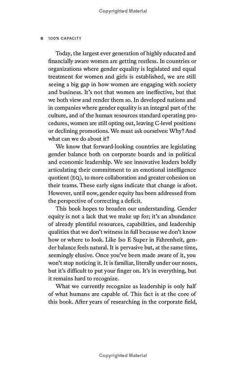 Sách ngoại văn: 100% Capacity - The End Of Gender Balance As We Know It Paperback