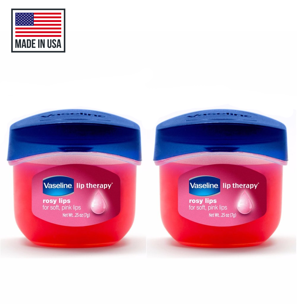 Combo 2 Son Dưỡng Môi Hồng Xinh Vaseline Lip Therapy Rosy Lip