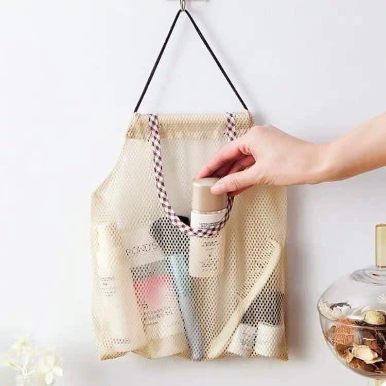 Túi lưới treo đựng hành tỏi,đồ tiện ích - Kích thước 24cm x 28cm