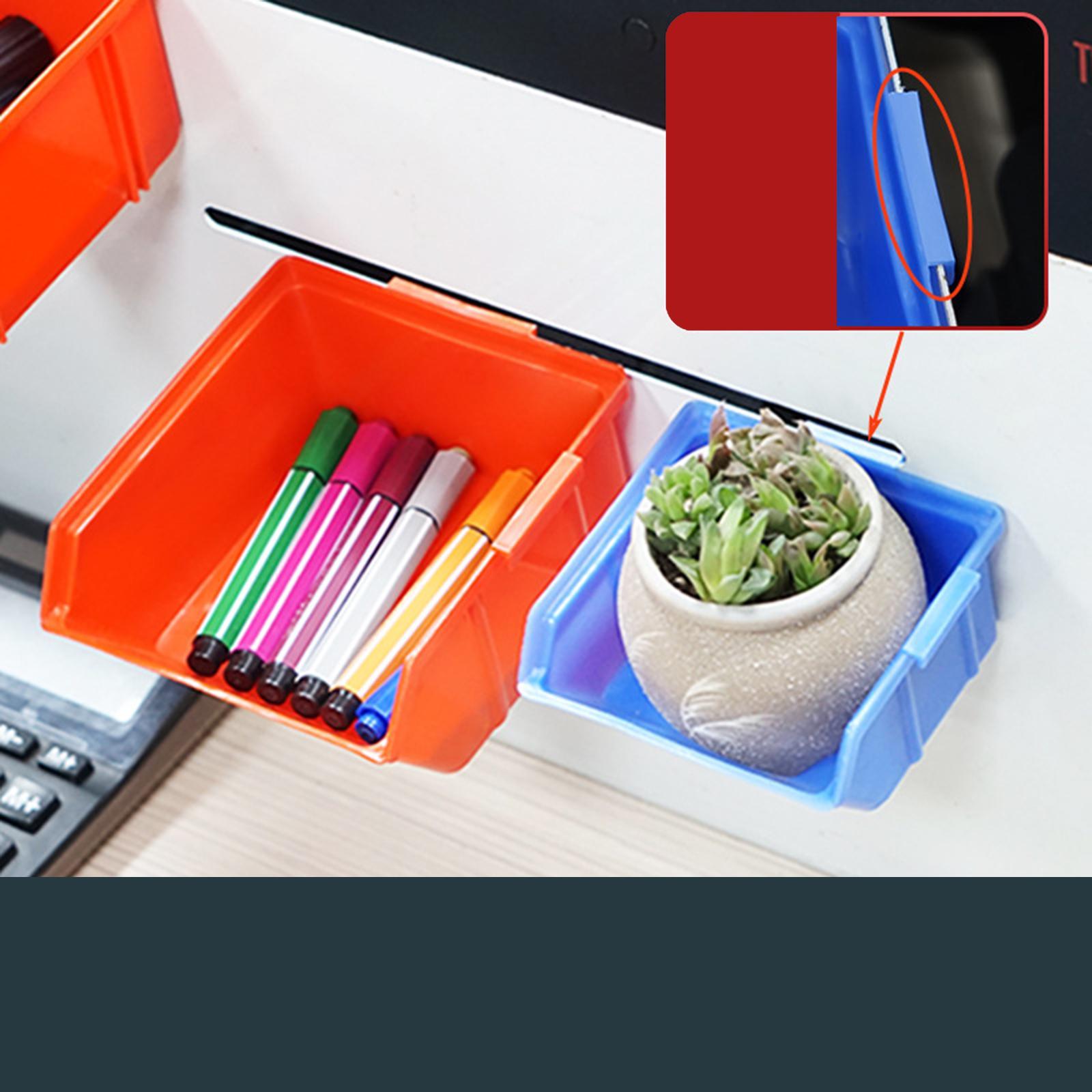 10x Bolts Wall Organizer, Heavy Duty Stackable Storage Bin Container Hanging Stacking Containers for Nuts Bolts Screws Beads Buttons