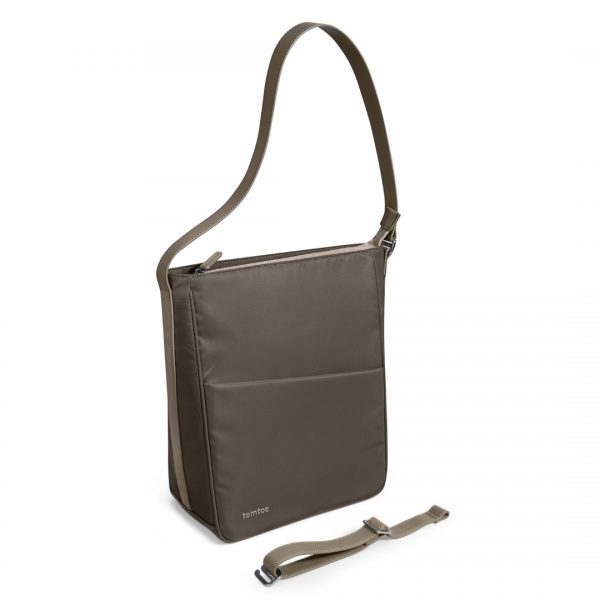 Túi đeo kiêm balo Tomtoc Slash Sling Bag Taupe cho Ultrabook13/14 inch - Hàng chinh hãng