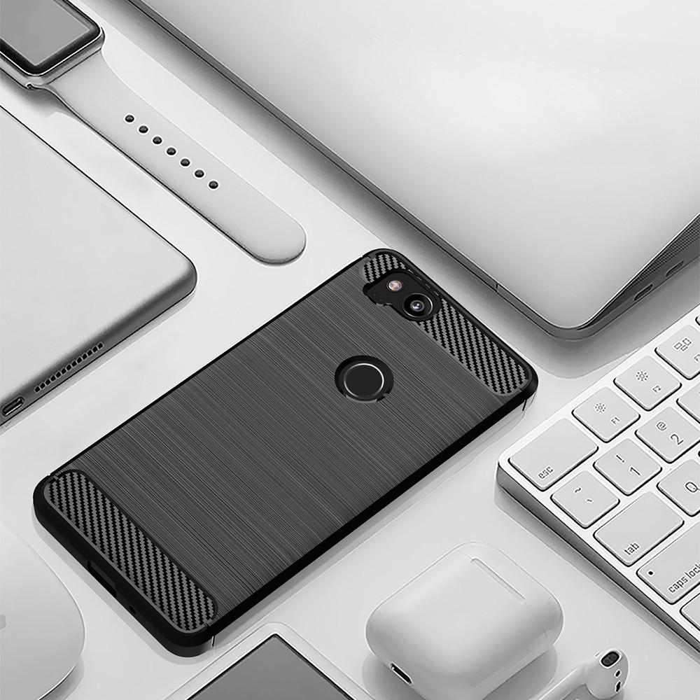 Ốp lưng cho Google Pixel 2 2 XL dẻo Cacbon phay xước chống sốc chống vân tay