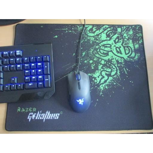 Lót chuột Razer ️- Bàn Di Chuột Chơi Game Razer Size 25*30 mm dày dặn 4mm vải mịn chống trơn trượt - Hàng chính hãng