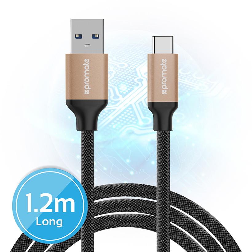 Cáp sạc nhanh Promate UniLink CAF - 1m