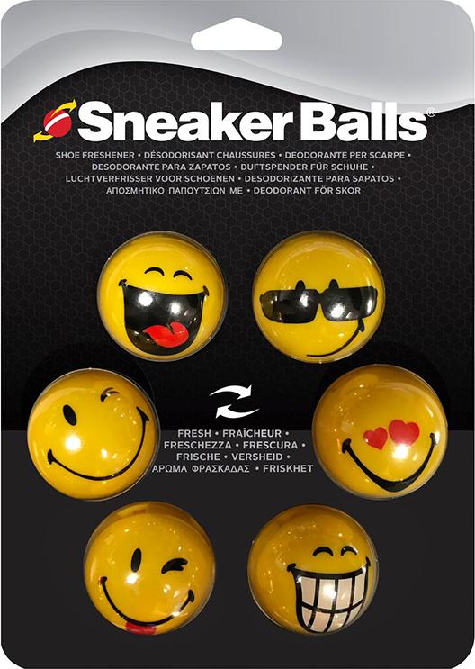 Bóng khử mùi kháng khuẩn cho giày, túi xách Sneaker Ball Face 20-877, vỉ 6 viên