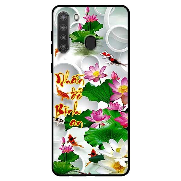 Ốp lưng dành cho Samsung Galaxy A21 mẫu Thư Pháp Nhẫn Bình Ann