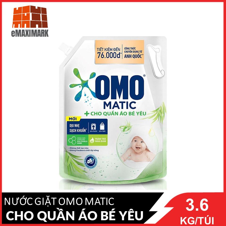 Nước Giặt OMO Matic Cho Quần Áo Bé Yêu 3.6kg