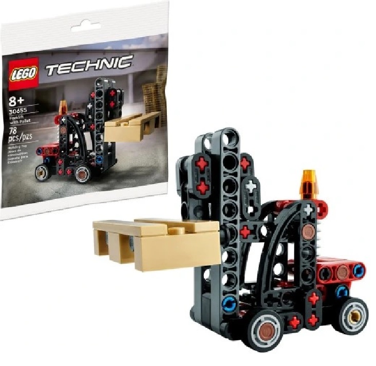 Lego Technic 30655 - Forklift with Pallet polybag - Xe Nâng Mini