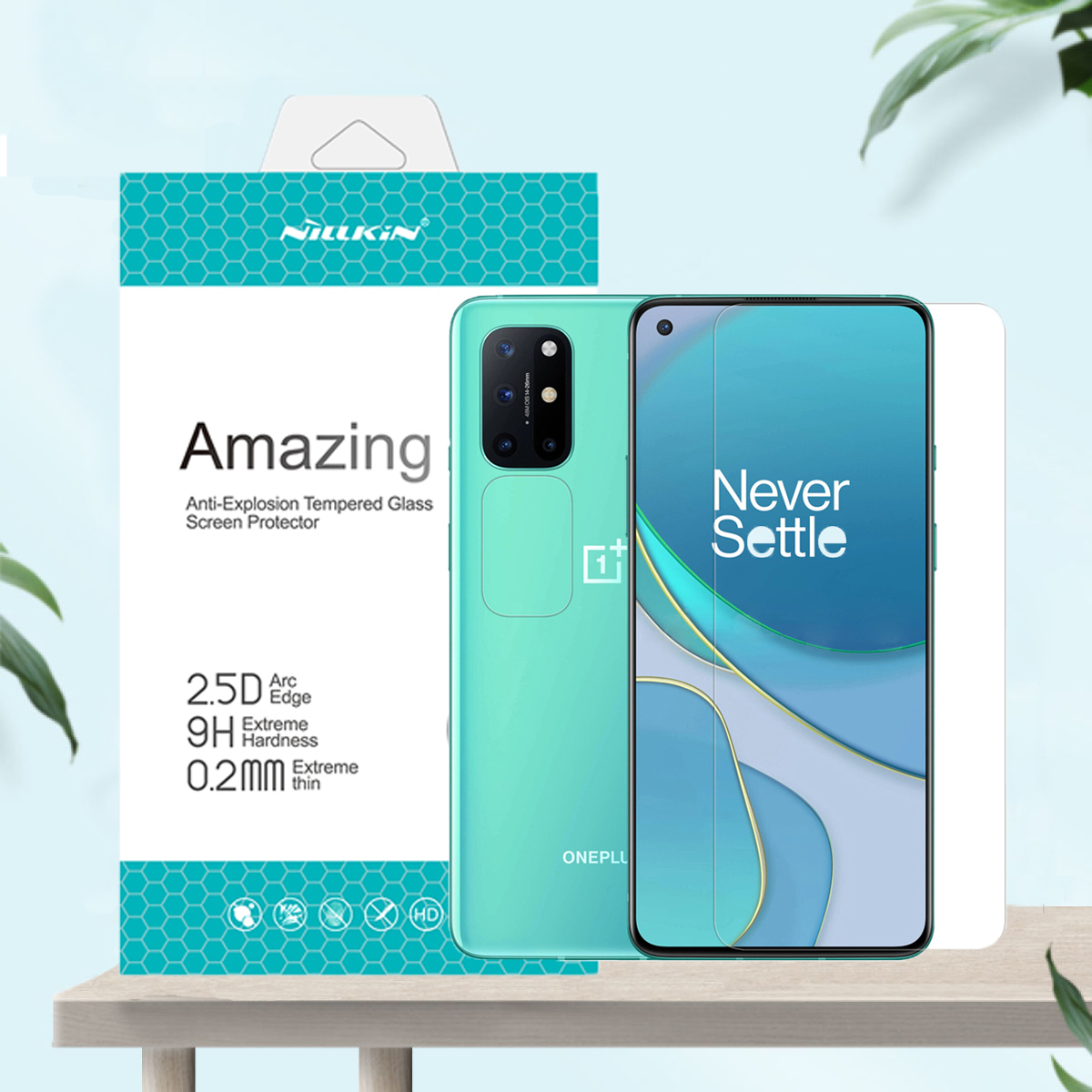 Cường lực dành cho Oneplus 8T - Oneplus 9R - Realme X7 Pro Nillkin H+ Pro (Không full) - Hàng nhập khẩu