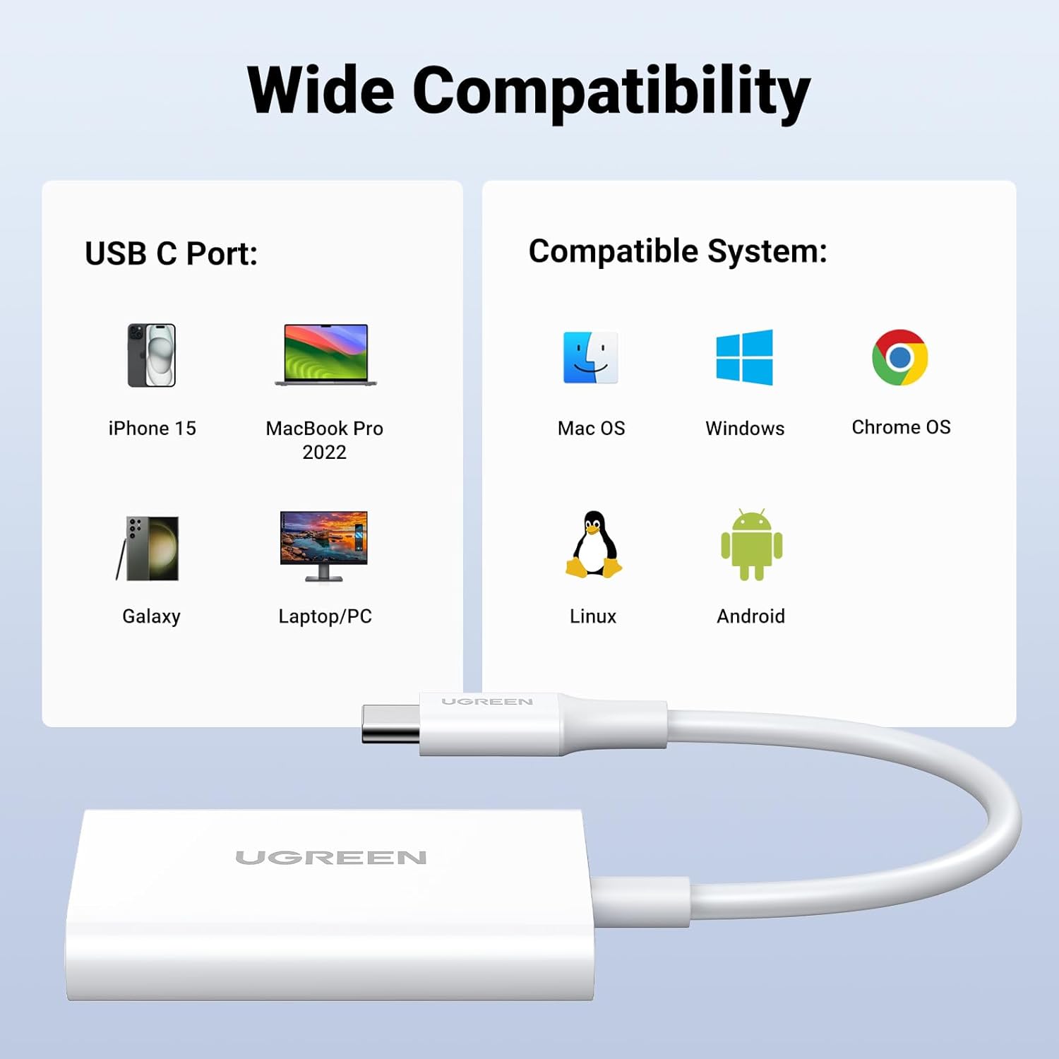 Đầu đọc thẻ SD/TF USB 3.0 chuẩn Type-C Ugreen 35506 cao cấp (hỗ trợ thẻ 2TB) | Hàng chính hãng | Bảo hành 18 tháng 1 đổi 1