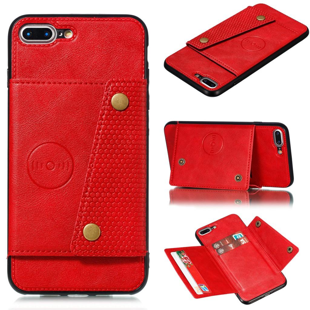 Ốp lưng da ví gập cho iPhone SE 2020 iPhone X XS Max Xr iPhone 7 8 6 6S Plus