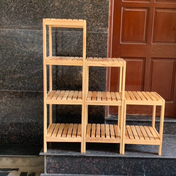 Combo giá gỗ vuông đa năng 2+3+4 tầng