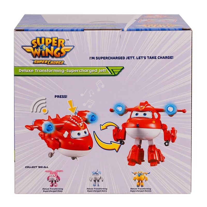 Đồ Chơi SUPERWINGS  Robot Biến Hình Cỡ Lớn Có Đèn Và Âm Thanh  - Jett Siêu Cấp YW740431