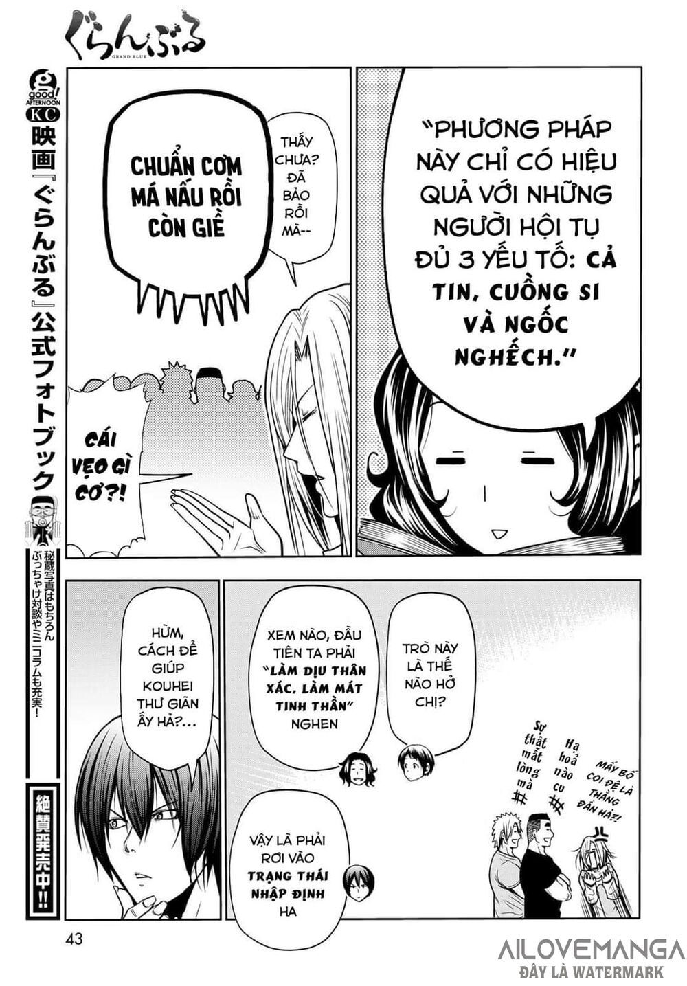 cô gái thích lặn - grand blue chapter 73.1 8