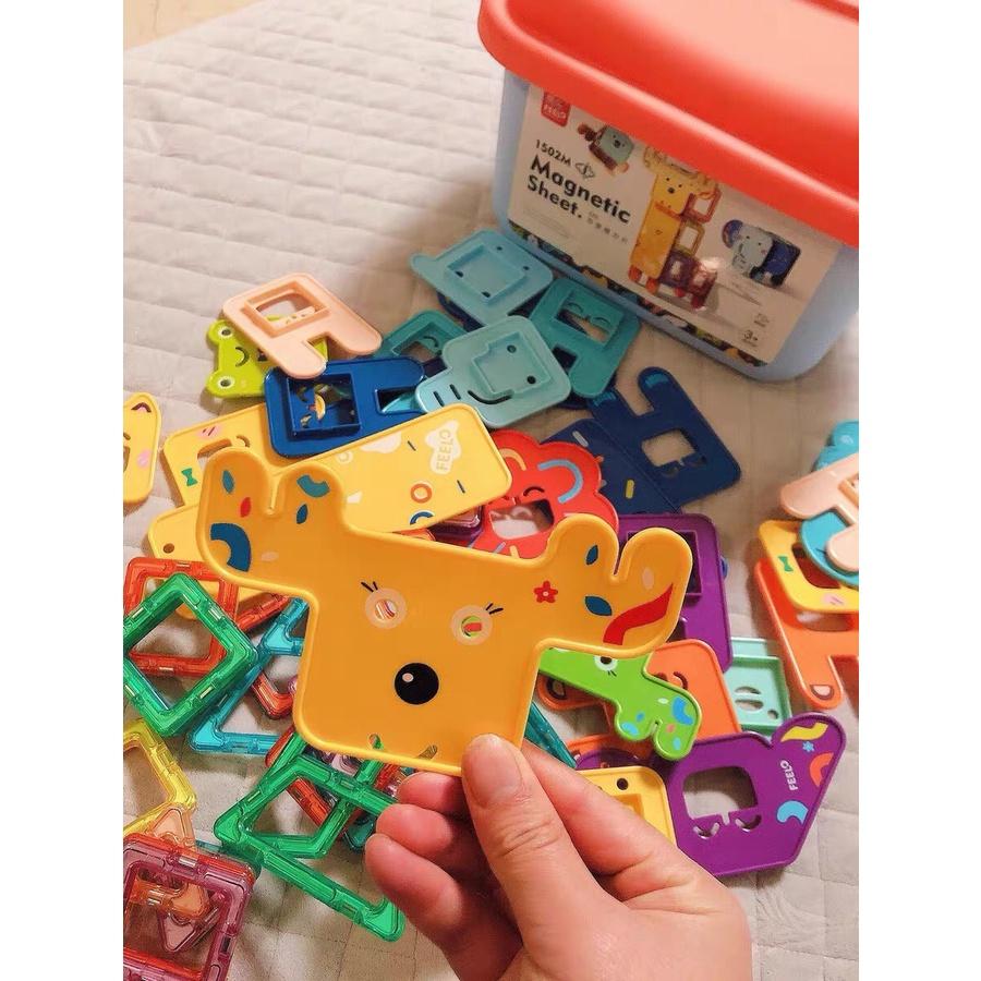 ANIMAL MAGNETIC TILES BLOCK BUILDING BỘ XẾP HÌNH NAM CHÂM THÔNG MINH CAO CẤP ĐỘNG VẬT PHIÊN BẢN MỚI NHẤT