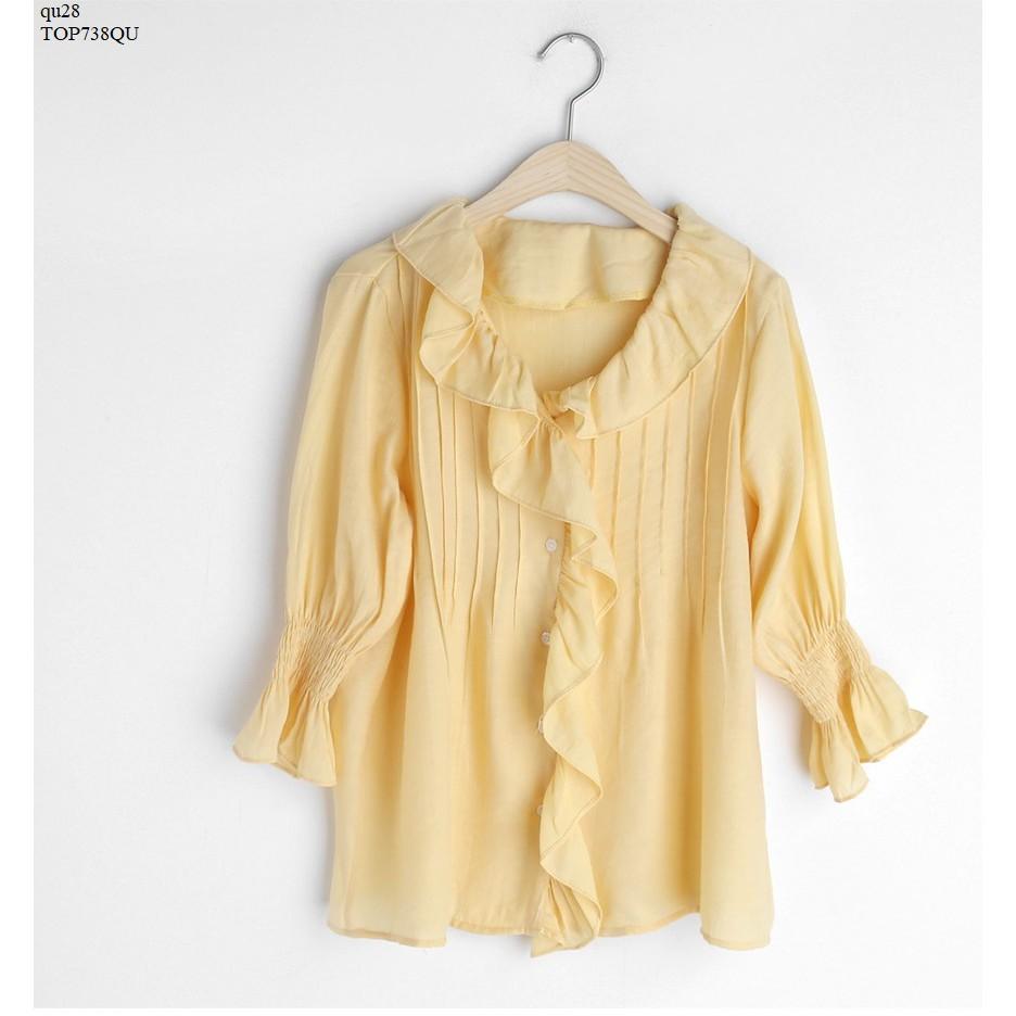TOP654 ÁO KIỂU NỮ NHÚN BÈO
