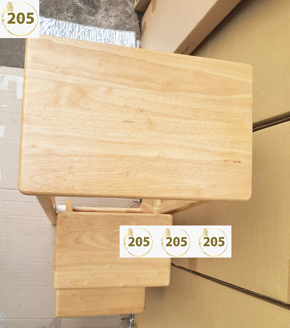 GHẾ THANG GỖ CAO SU 3 BẬC - 205 TC Folding Stair Chair