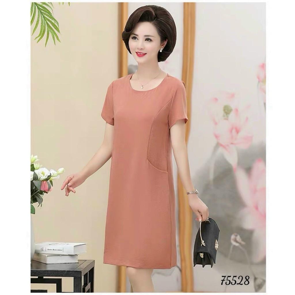 ĐẦM NỮ CÔNG SỞ CỔ TRÒN DÁNG SUÔNG TH