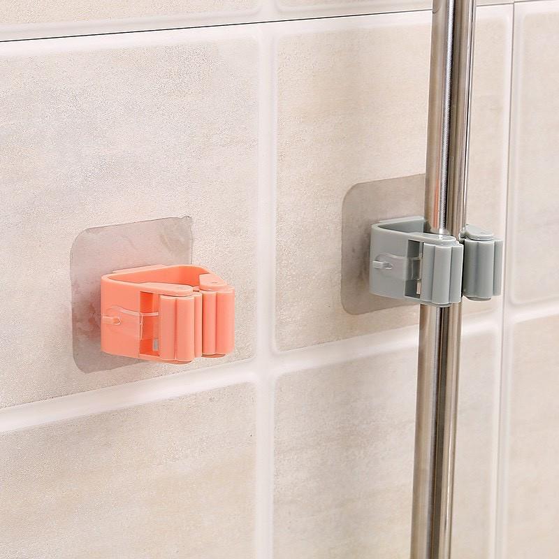 Kẹp Dán Tường Treo Chổi - Cây Lau Nhà Nhiều Màu Lựa Chọn, Móc Dính Tường Đa Năng, Gọn Gàng, Với Miếng Dán Siêu Chắc. TakyHome 4028