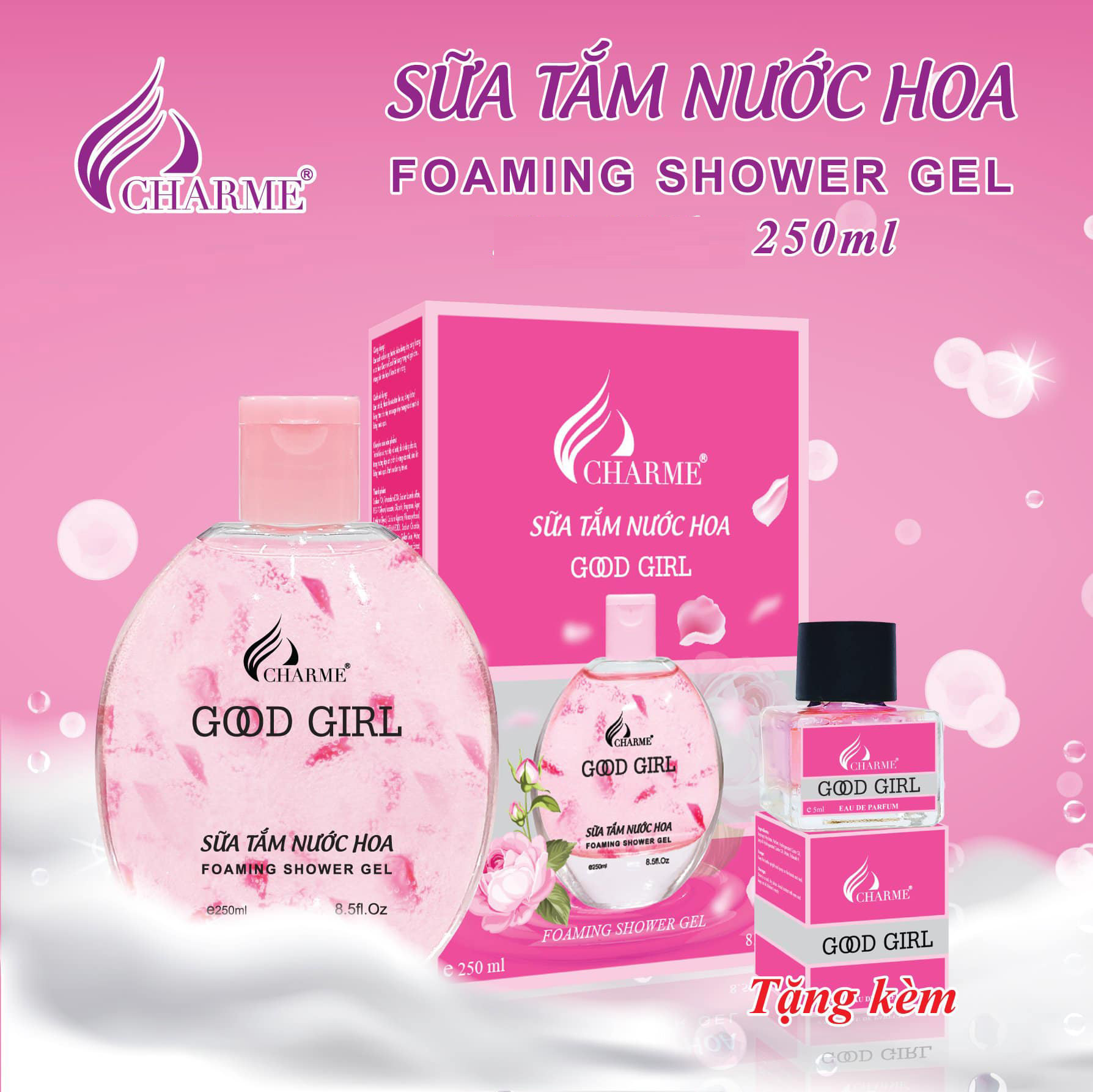 Sữa tắm hương nước hoa Charme Good Girl 250ml