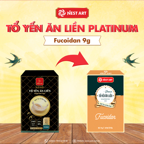 Tổ Yến Ăn Liền Platinum – Fucoidan 16g