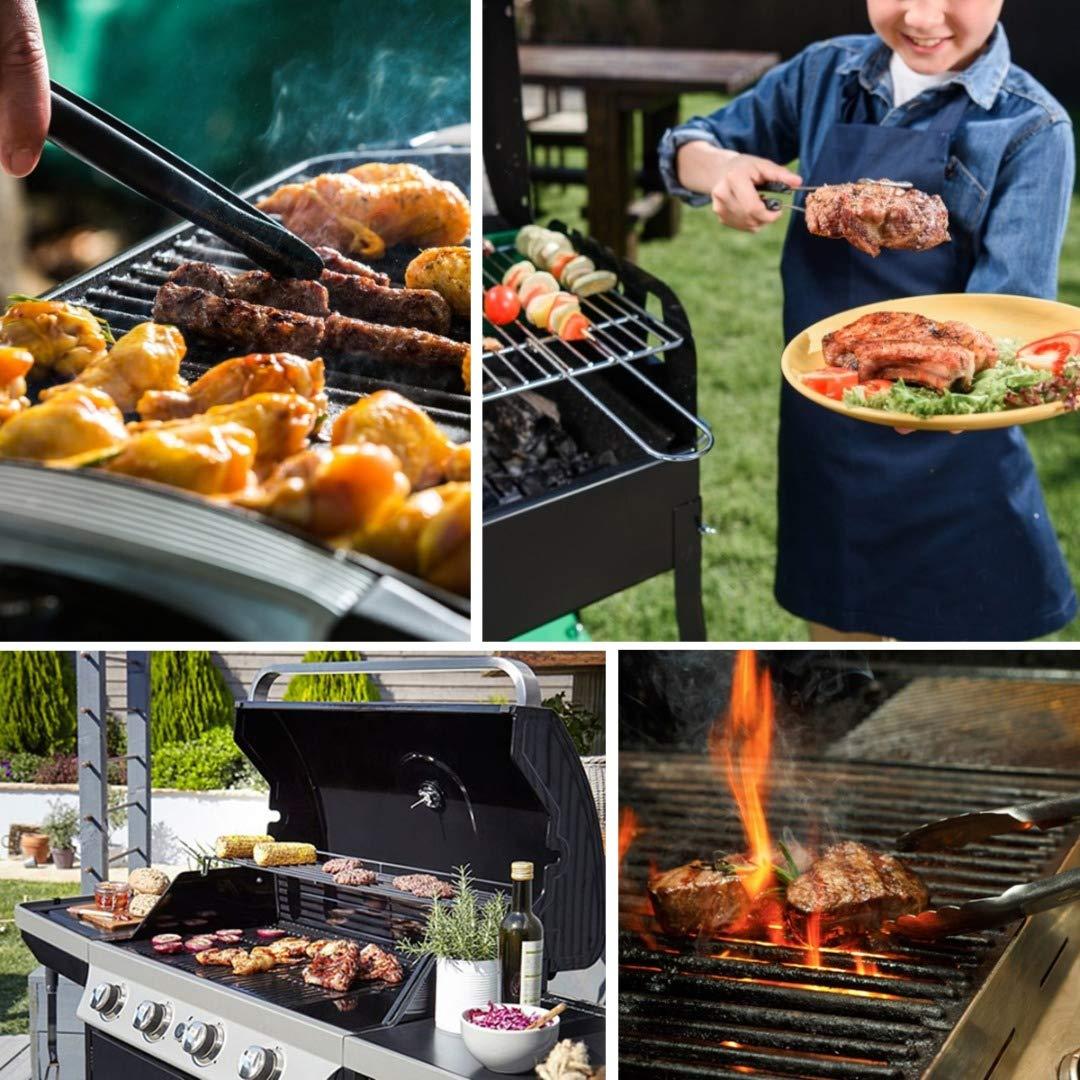 Nhiệt kế nướng, nhiệt kế BBQ bằng thép không gỉ cho tất cả các vỉ nướng, người hút thuốc, lò nướng và xe nướng, hiển thị nhiệt độ kép 50-500/100-1000 ℉