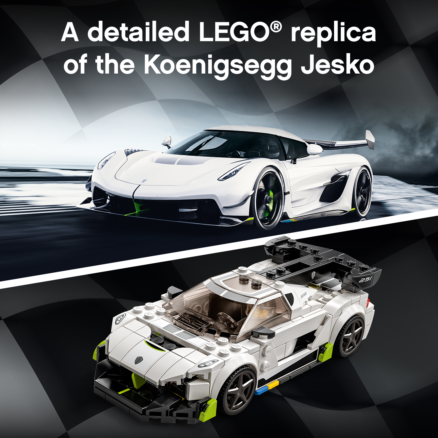 LEGO Speed Champions 76900 Siêu Xe Koenigsegg Jesko (280 chi tiết)