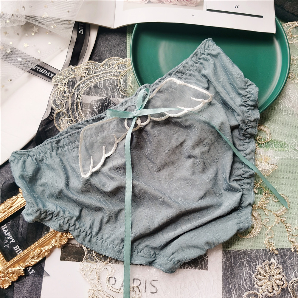 Quần lót cotton lụa thêu cao cấp cánh thiên thần