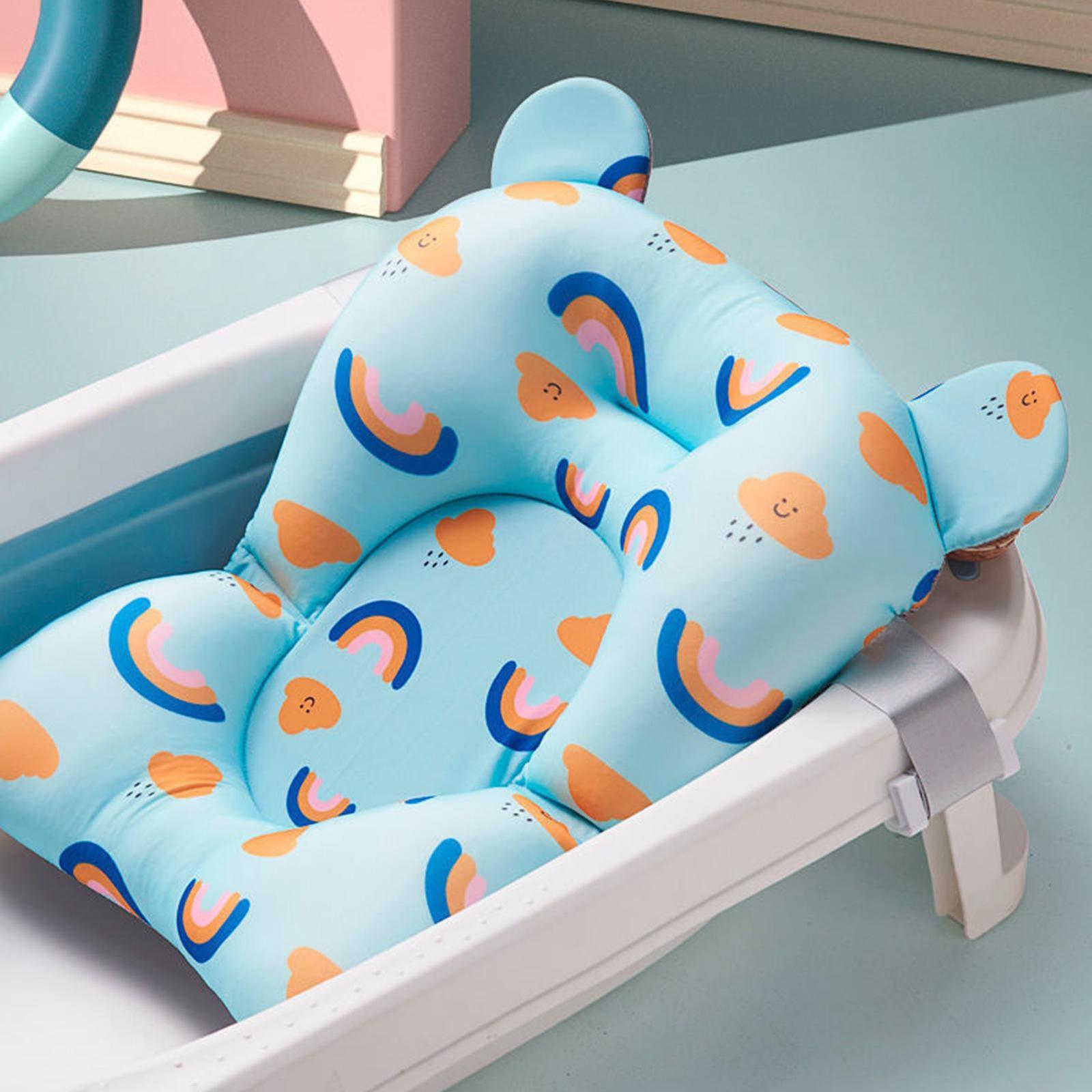 Floating Infant Bath Support Seat Mat Cushion Non Slip Lounger, Baby Kids Bath Tub Pad Baby Kids Bath Pillow for Bathing,Bathtub Newborn Boy Girl