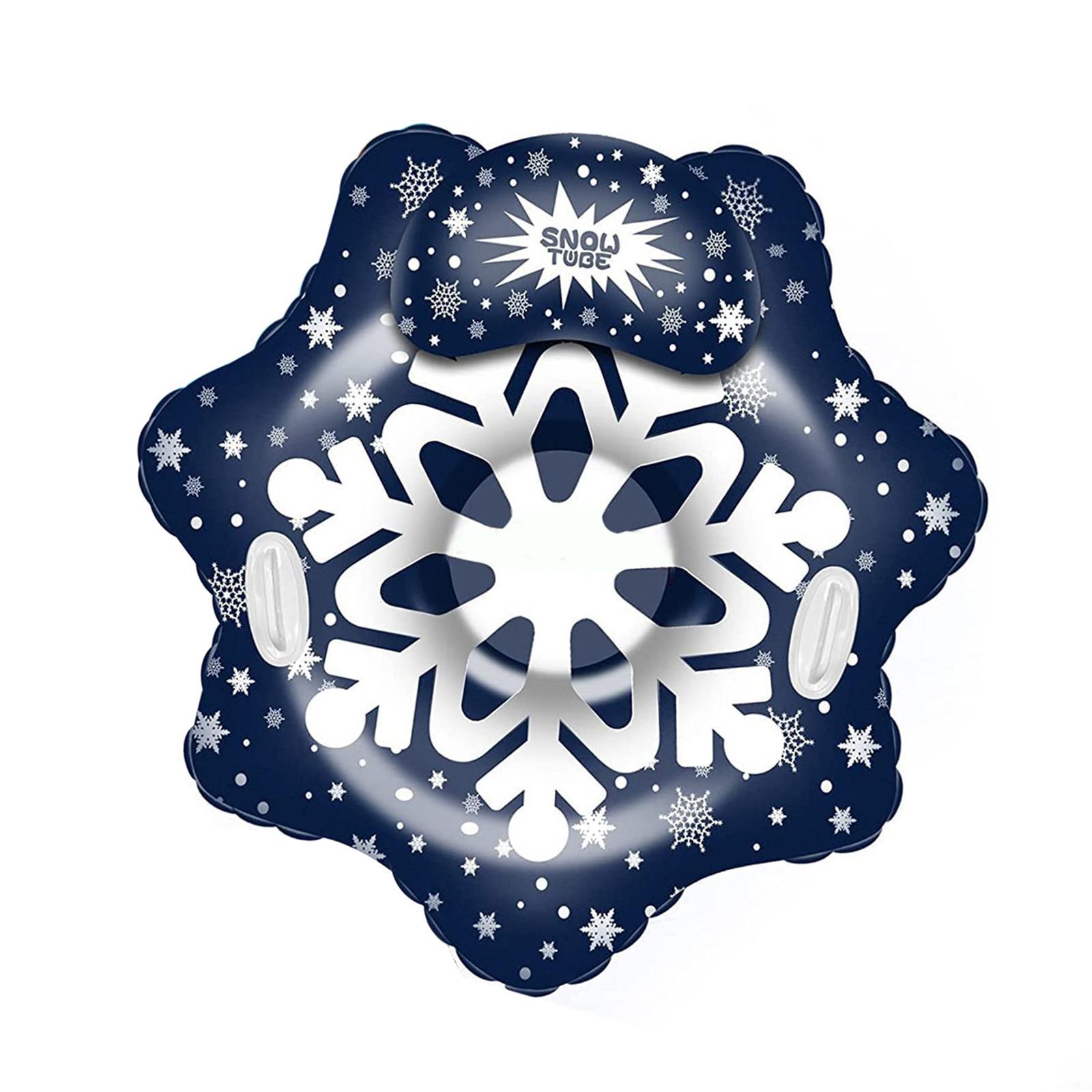 Snow Tube Heavy Duty Inflatable Snow Sled with Handles for Skating Winter Outdoor Fun