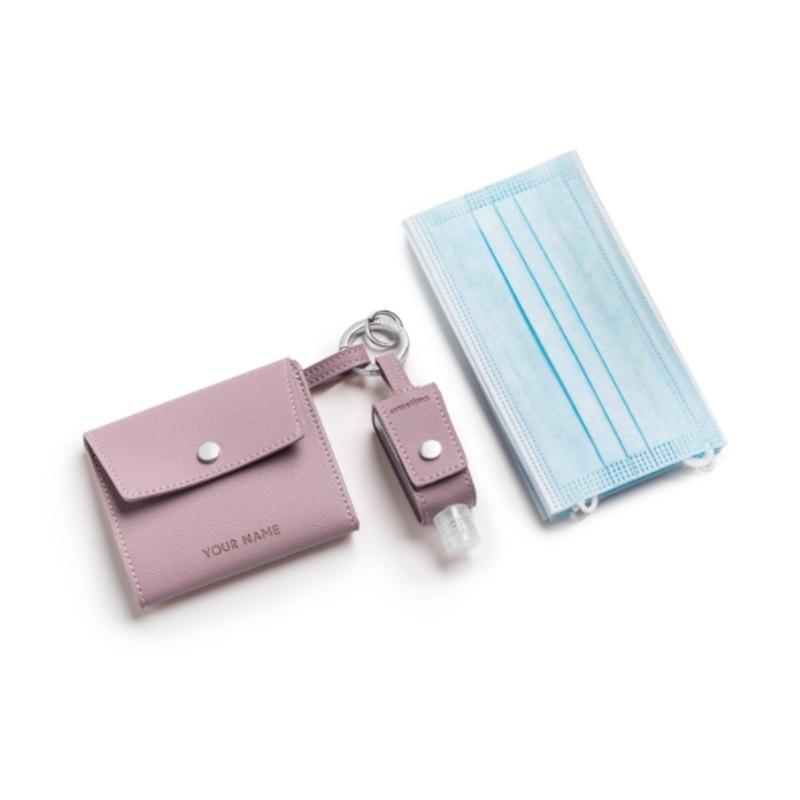 Bình Đựng Nước Rửa Mặt Bằng Nhựa Có Vỏ Bọc Khẩu Trang Tiện Dụng