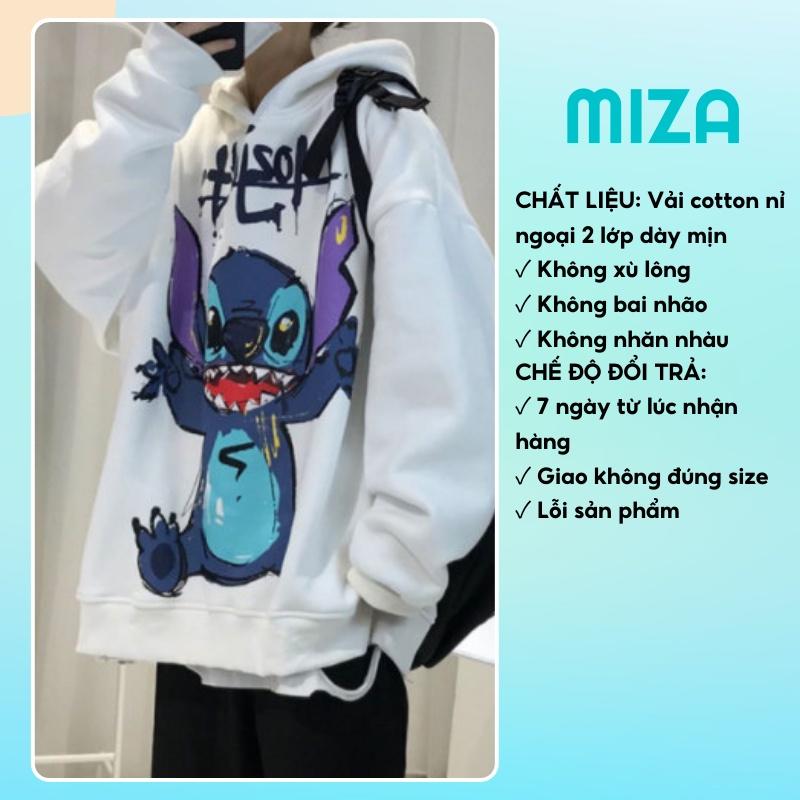 Áo hoodie nam nữ unisex nỉ ngoại cao cấp da cá form rộng có mũ ulzzang hàn quốc cặp đôi local brand cute zip STITCH