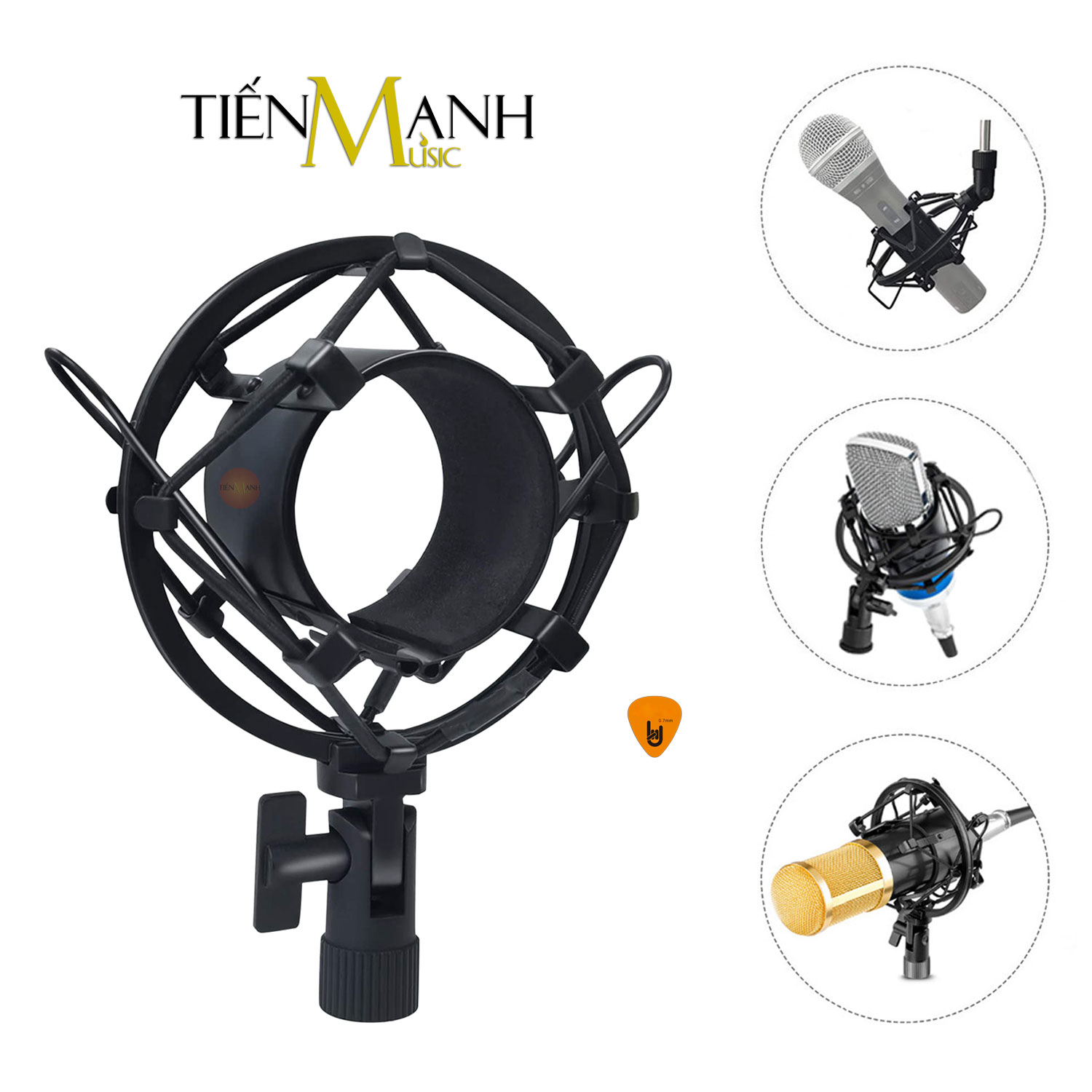 Shock Mount Dr.MIC SM50 - Giá Chống sốc cho Micro Thu Âm, Livestream Mic Shockmount Microphone Hàng Chính Hãng - Kèm Móng Gẩy DreamMaker