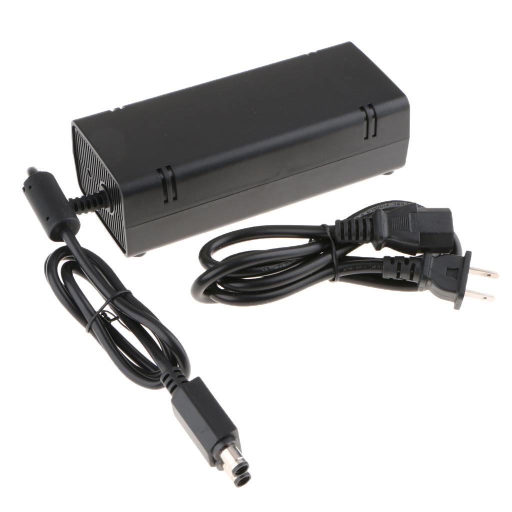 Power Supply Cord AC Adapter Power Brick Replacement Charger for Xbox 360 Slim 360 S with Cable Auto Voltage 100-245V, US Standard