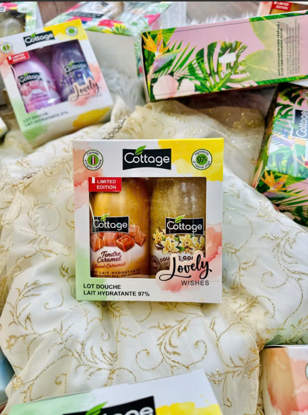 Set 2 chai sữa tắm + tdc Cottage Vanilla và Caramel