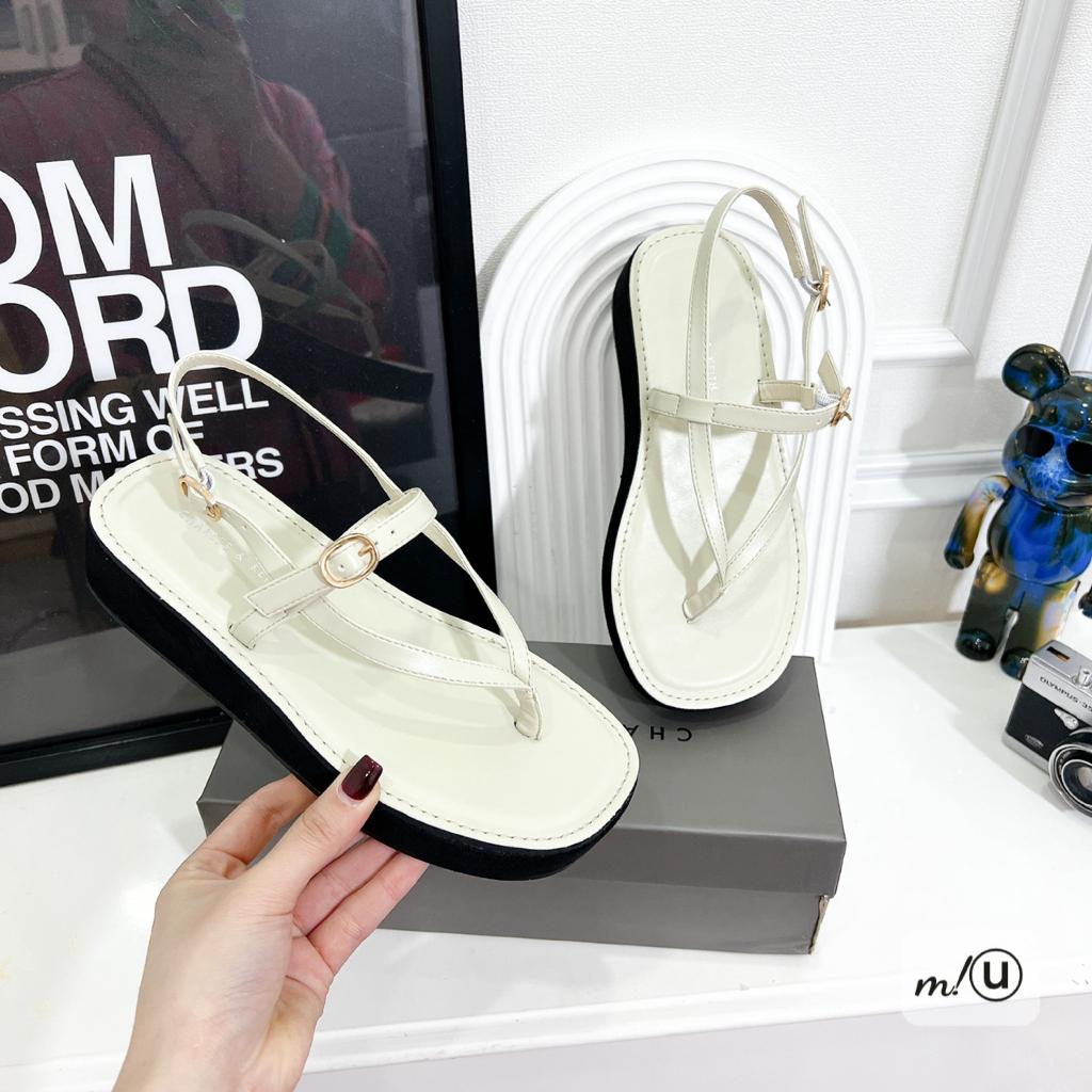 SANDAL xỏ ngón Charles&amp;Keith thời trang cao cấp Nữ