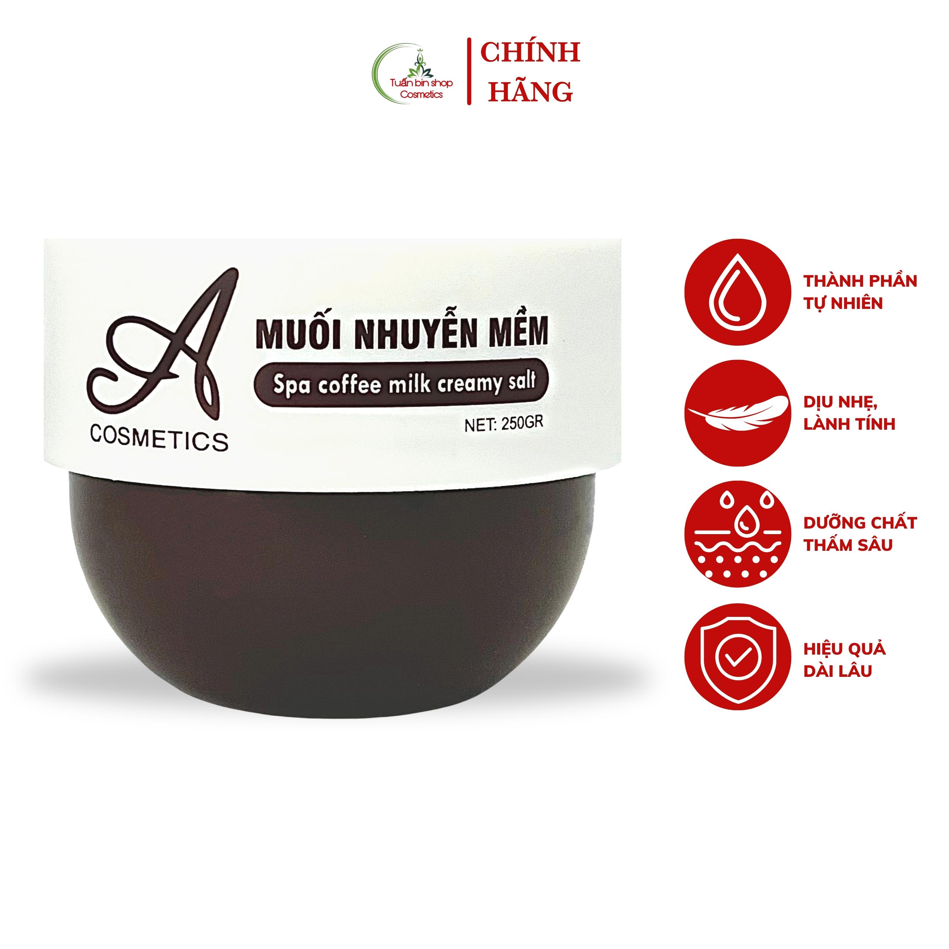 Muối tẩy tế bào chết nhuyễn Acosmetics, tẩy tế bào chết body 250g