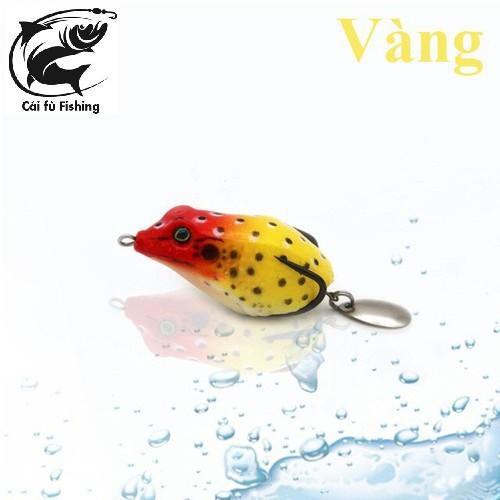 Mồi câu lure cá lóc cá xộp THUNDER FROG Nhái hơi Lưng Đốm Mồi giả câu cá