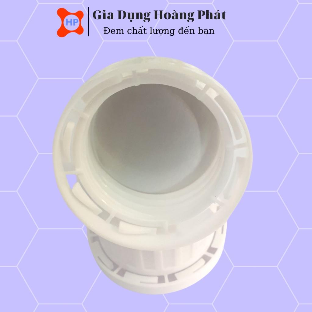 Seal khò nhiệt chai nhựa HDPE 250ml, 500ml, 1000ml, nắp trắng, xanh màu ngẫu nhiên