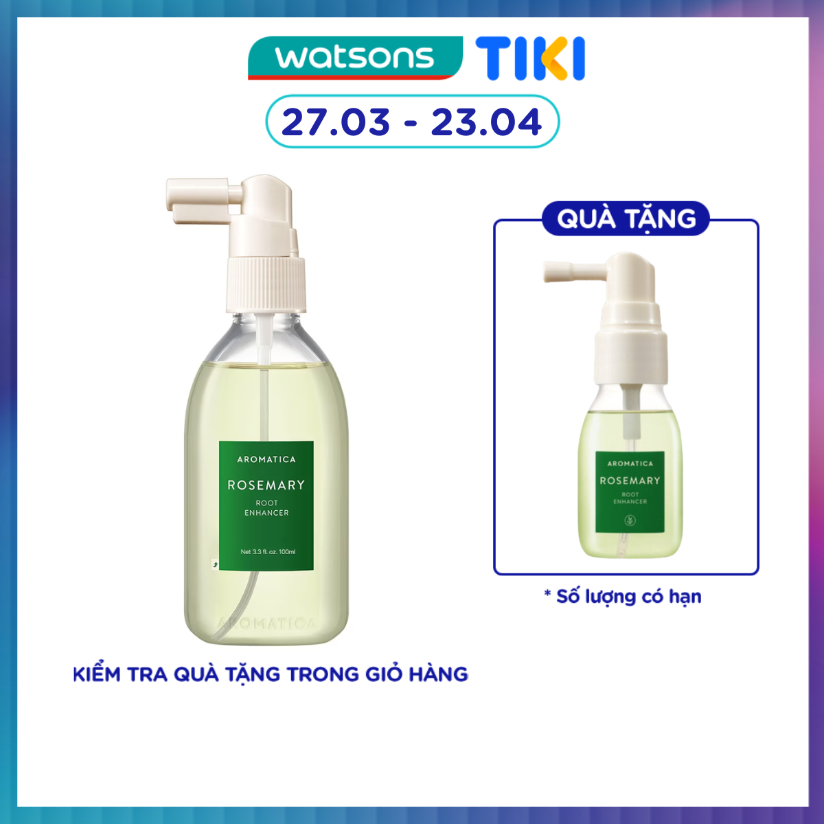 Xịt Dưỡng Tóc Aromatica Chiết Xuất Hương Thảo 100ml