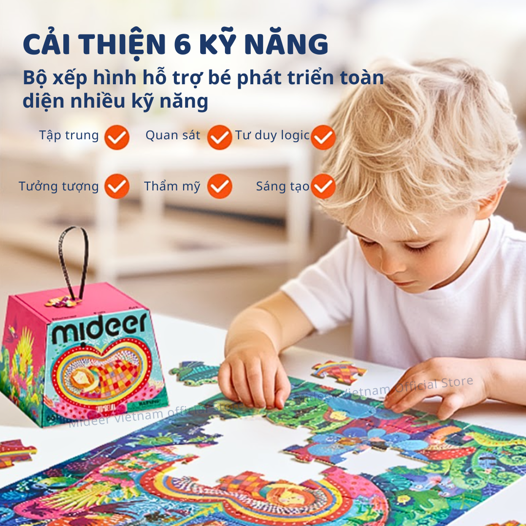 Xếp hình truyện cổ tích mideer Artist Fairytale Puzzle, Đồ chơi giáo dục trẻ em