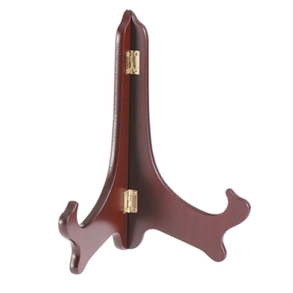 2x 6" + 11" Photo Picture Wood Easel Plate Holder Folding Display Stands