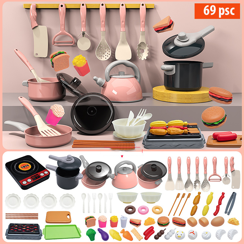 Set Đồ Chơi Nhà Bếp 69 Món Cao Cấp - Trải Nghiệm Nấu Ăn Thú Vị Cho Bé - Trò Chơi Hướng Nghiệp