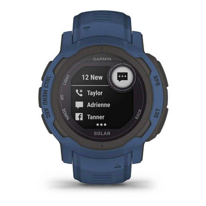 Đồng Hồ Thông Minh Garmin Instinct 2 Solar - Tidal Blue (Màu Xanh Dương) - Hàng Chính Hãng