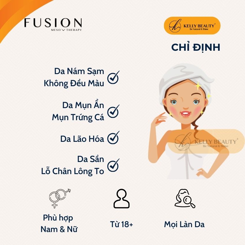 Fusion Retinol 1.0 - Da Sáng Đều Màu, Mờ Thâm Sạm Nám; Giảm Dày Sừng; Căng Mịn và Se Lỗ Chân Lông - Kelly Beauty