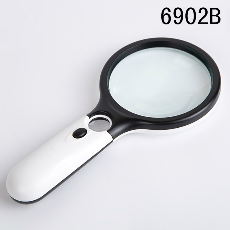 Kính lúp 3X - 45X cầm tay (có đèn phóng đại) - Hàng chính hãng