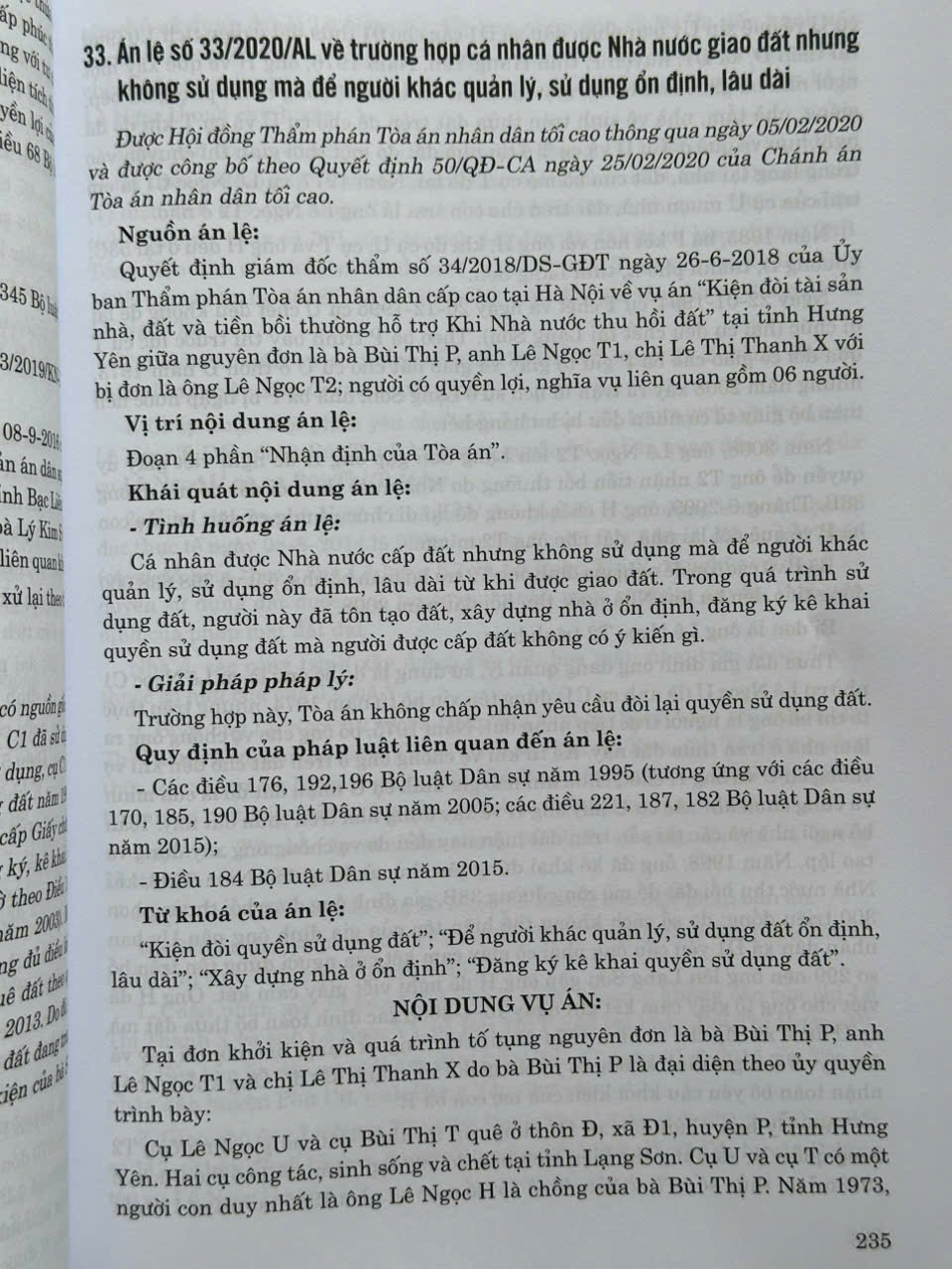 Sách Hệ Thống Án Lệ Việt Nam – Từ Án Lệ số 01 đến Án Lệ số 72 (V2481TP)